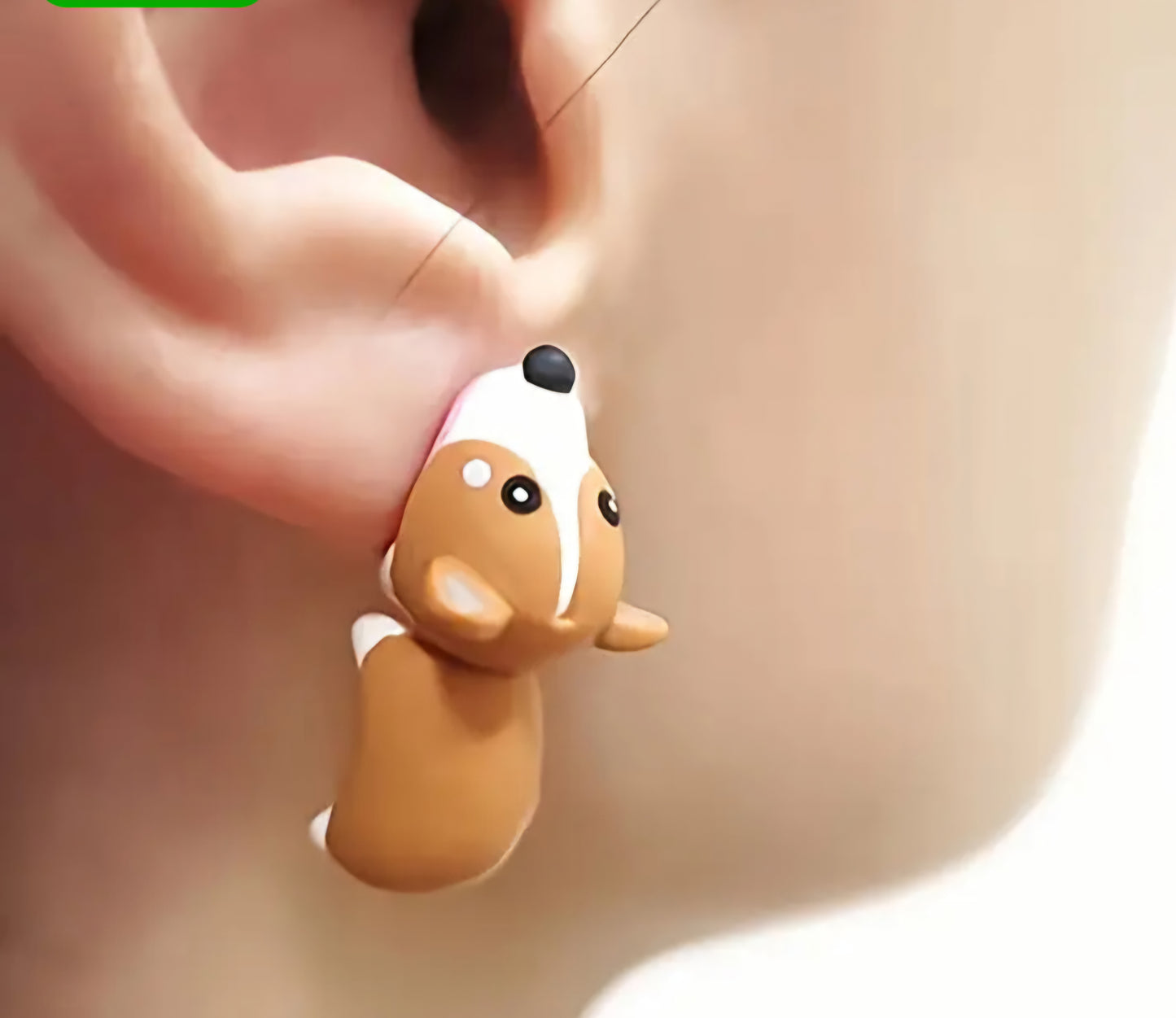 Silicone Animal Ear Bite Earrings