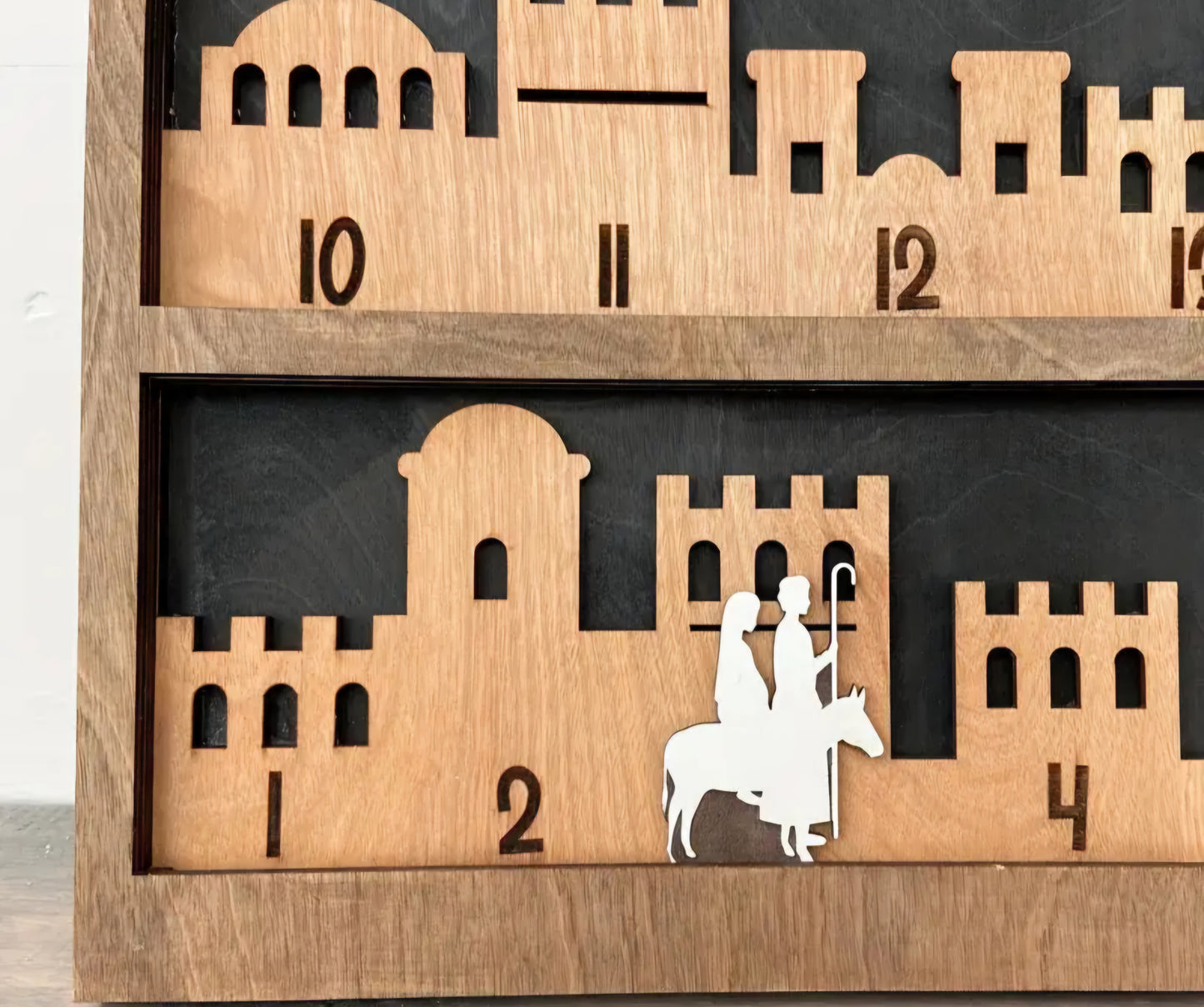 Wooden Nativity Advent Calender